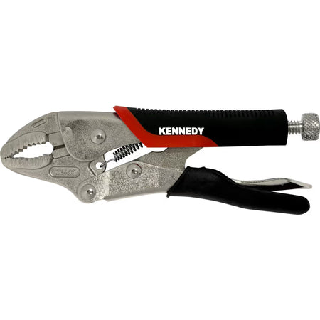 KENNEDY Curved Jaw Locking Grip Wrench Bi-Material Handle KENNEDY