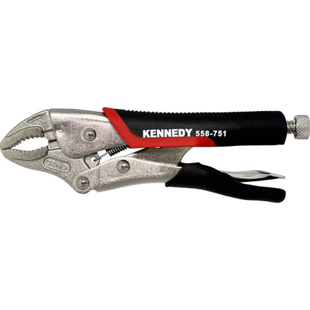 KENNEDY Curved Jaw Locking Grip Wrench Bi-Material Handle KENNEDY