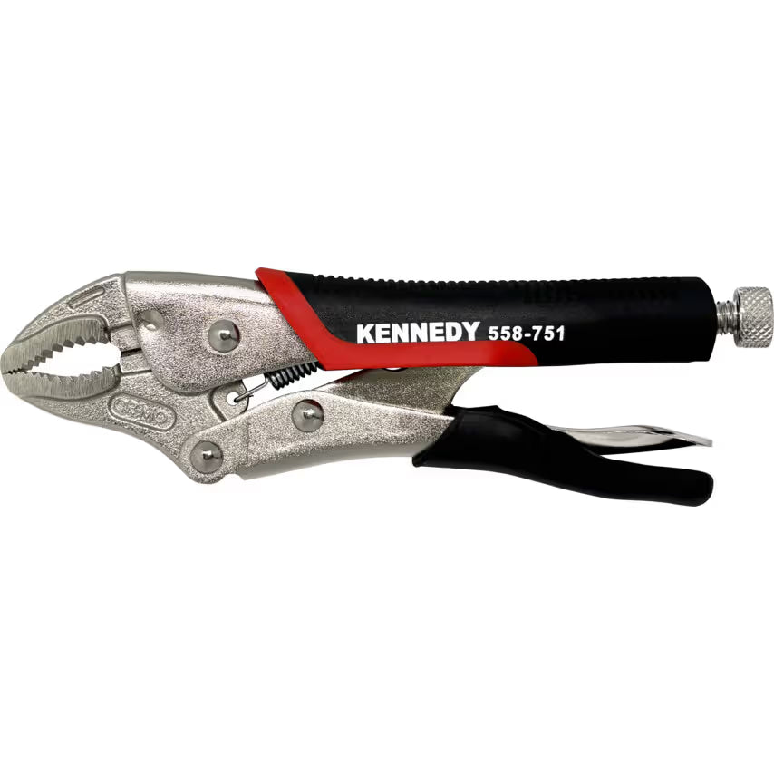 KENNEDY Curved Jaw Locking Grip Wrench Bi-Material Handle Kennedy Pro