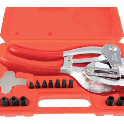 KENNEDY Hand Operated Hole Punch Kit Heavy Duty Metal Punch Set KENNEDY