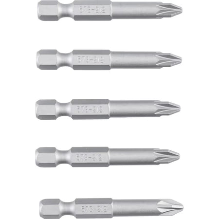 KENNEDY PZ2 50mm Pozidriv Power Bit 1/4 Inch Drive 5 Pack KENNEDY