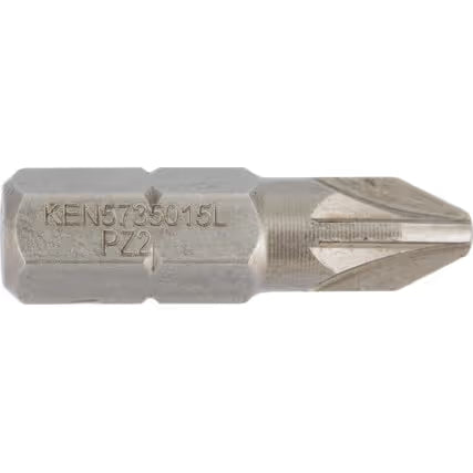 KENNEDY PZ2 Pozidriv Screwdriver Bits 25mm 1/4 Hex Pack 10 KENNEDY