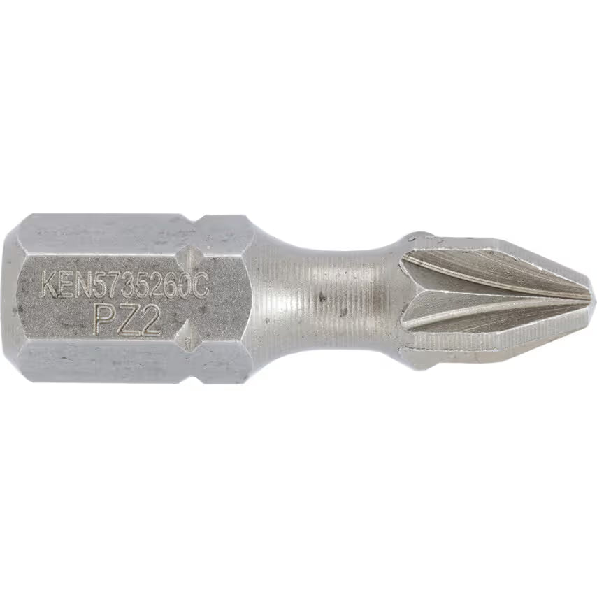 KENNEDY Pozidriv Torsion Bits 1/4 Hex Impact Grade PZ 25-50mm KENNEDY