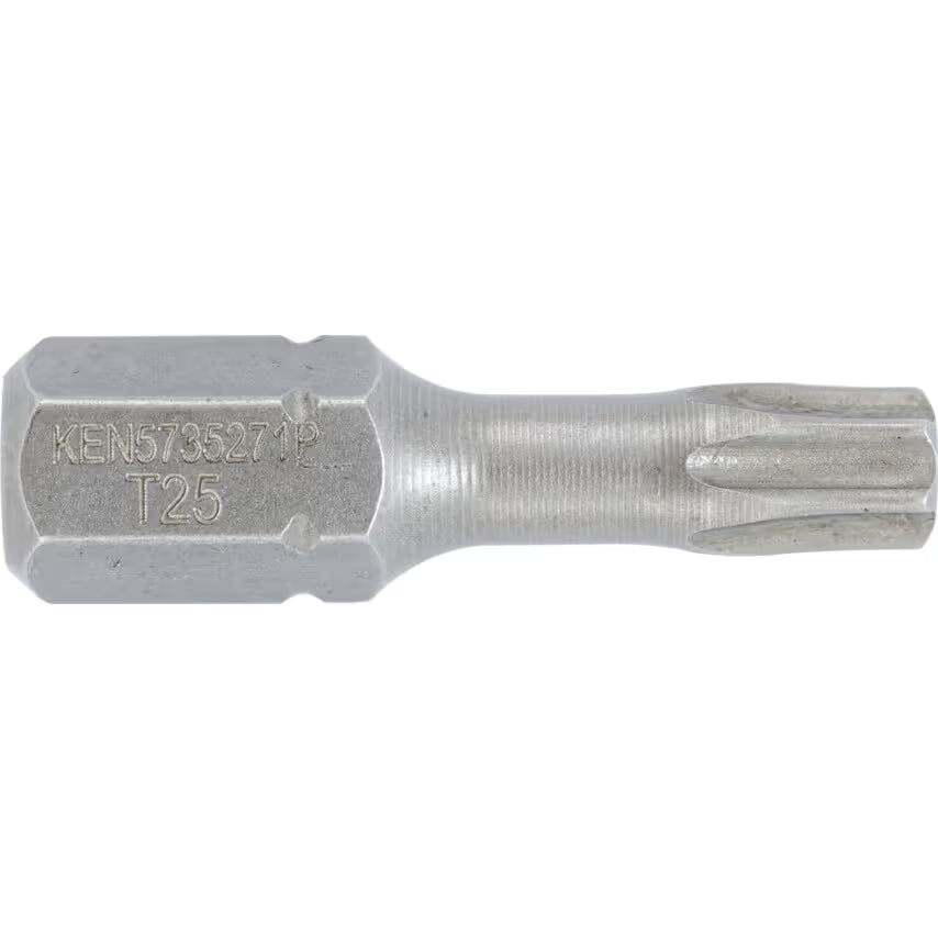 KENNEDY Torx Torsion Bits 1/4" Hex 25mm Impact Steel Set KENNEDY