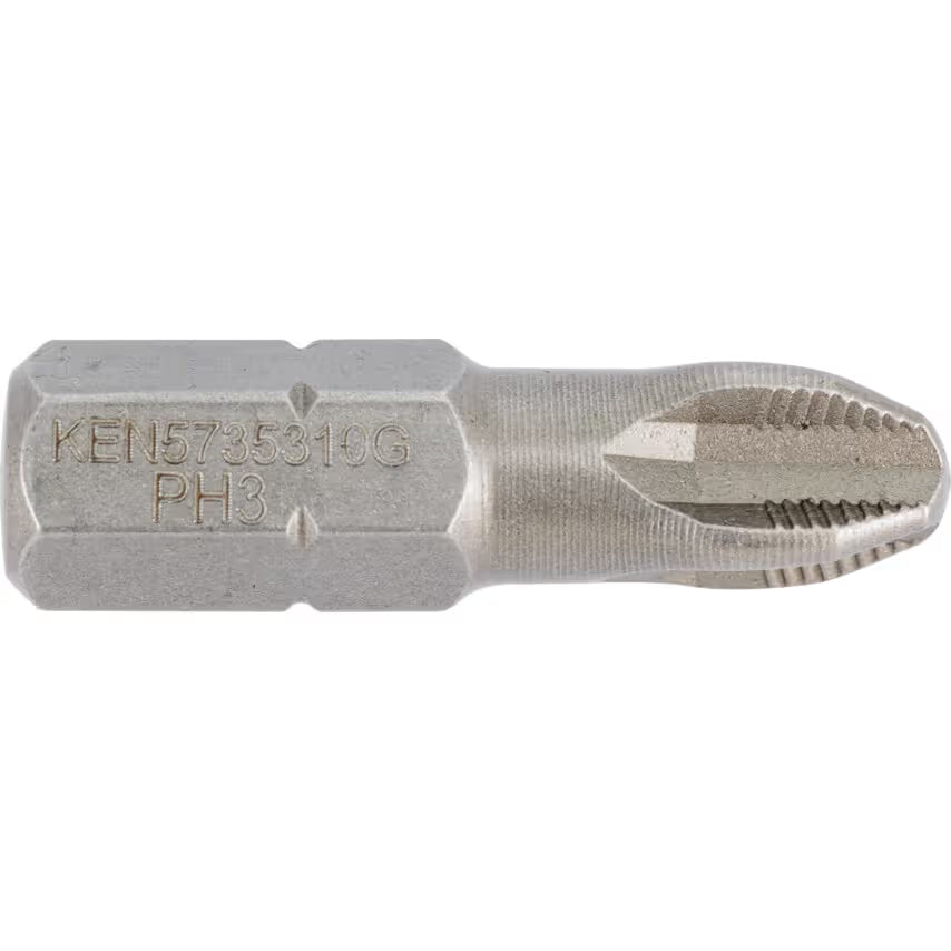 KENNEDY Phillips ACR II Screwdriver Bits 25mm 1/4 Hex PH1-PH3 KENNEDY