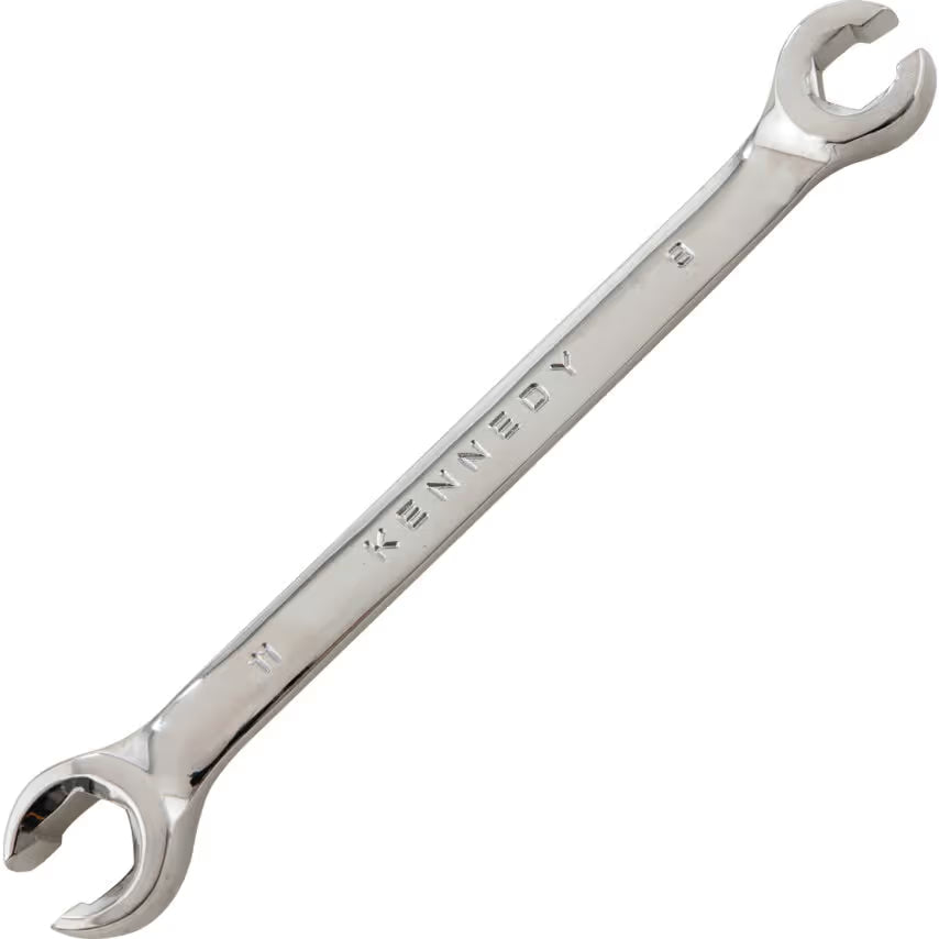 KENNEDY Flare Nut Ring Spanner Set Chrome Vanadium 15° Offset KENNEDY