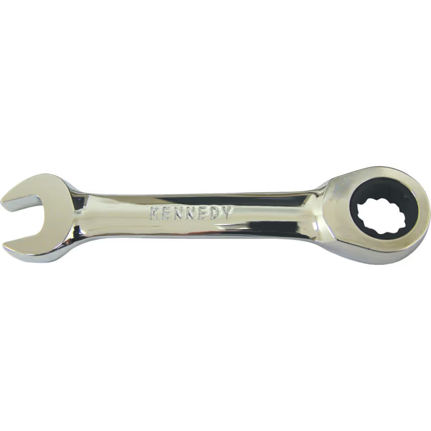 Kennedy Pro AF Short Ratchet Combination Wrench CR-V Mirror Finish KENNEDY PRO