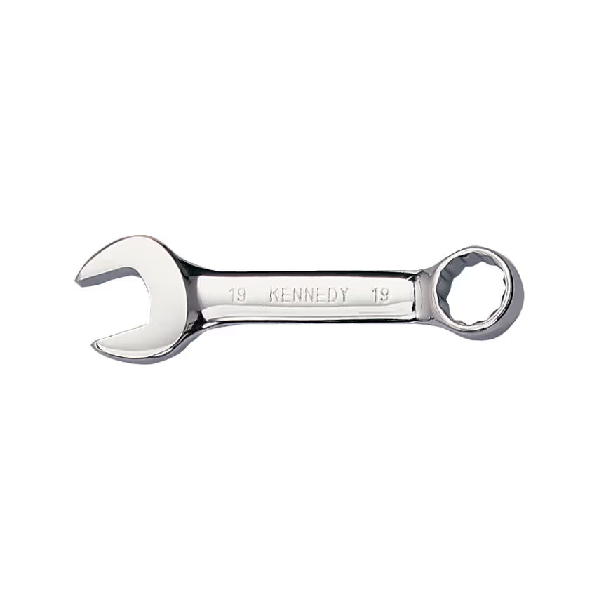 Kennedy Pro Metric Short Arm Combination Spanner Mirror Finish KENNEDY PRO