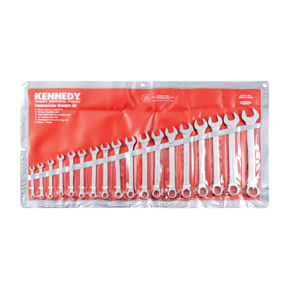 KENNEDY KEN5822970K 6-24mm 18pc Combination Spanner Set