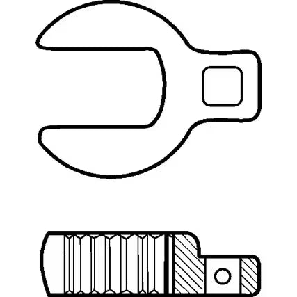 KENNEDY 3/8" Drive Metric Crowfoot Wrench 10mm–24mm CR-V KENNEDY