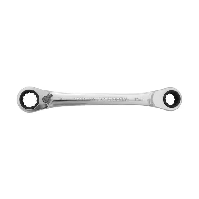 Kennedy Pro 4-in-1 Reversible Ratchet Ring Spanner Metric Set KENNEDY PRO