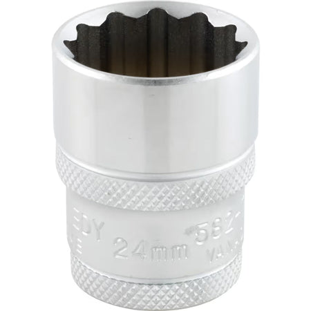 Kennedy 1/2" Drive Bi-Hex Socket Metric 9–33mm Chrome Vanadium Steel KENNEDY