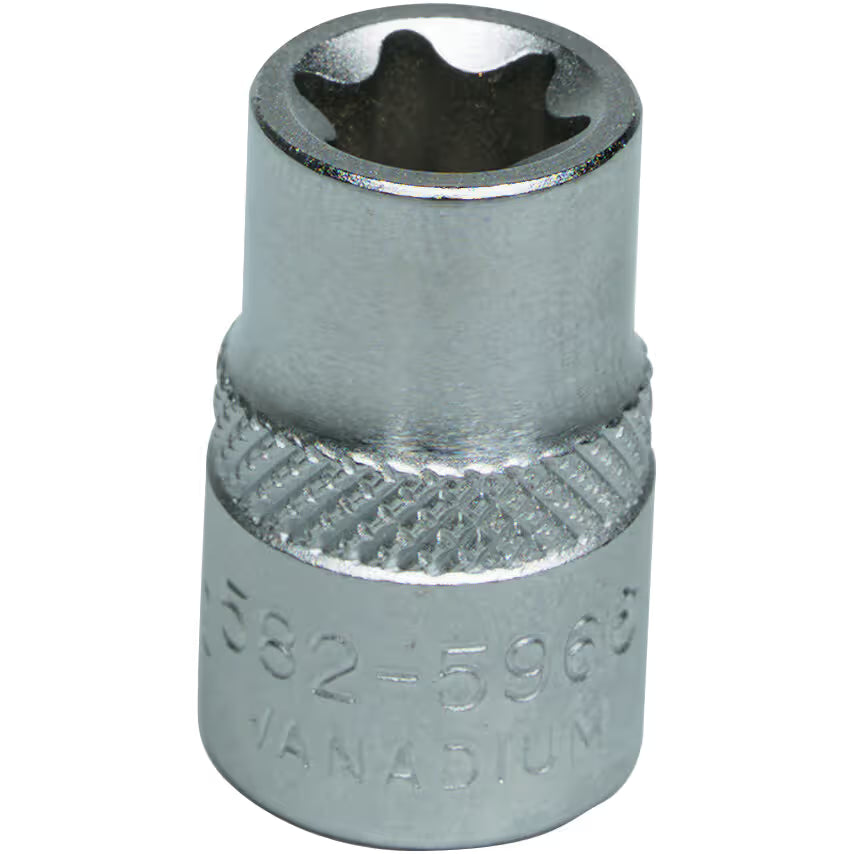 KENNEDY E16 Torx Socket 1/2" Square Drive CR-V Chrome Finish KENNEDY