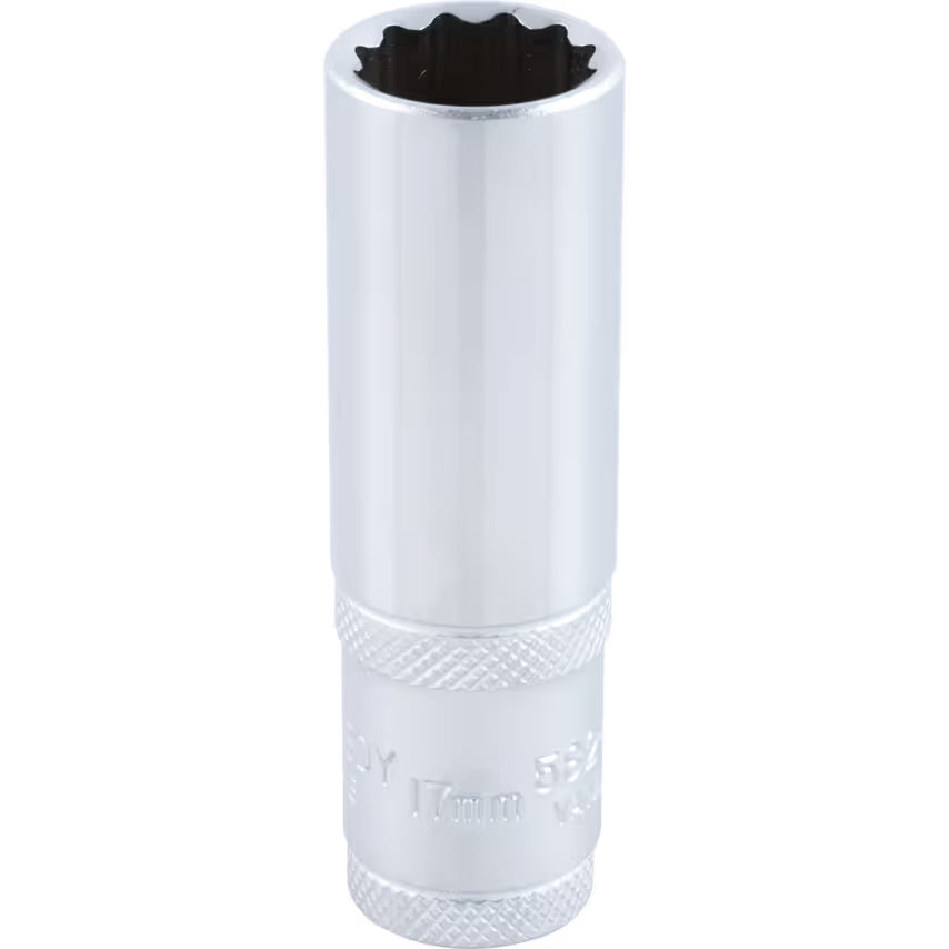 KENNEDY 1/2" Square Drive Deep Bi-Hex Socket Metric CR-V Steel KENNEDY
