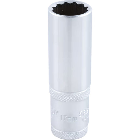 KENNEDY 1/2" Square Drive Deep Bi-Hex Socket Metric CR-V Steel KENNEDY