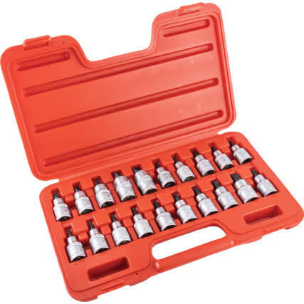 Kennedy 20Pc Mechanical Torx & Screwdriver Bit Set 1/2" Square Drive KENNEDY