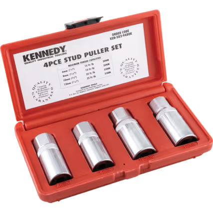 Kennedy 4 Piece Stud Puller Set 6–12mm KEN5829480K KENNEDY
