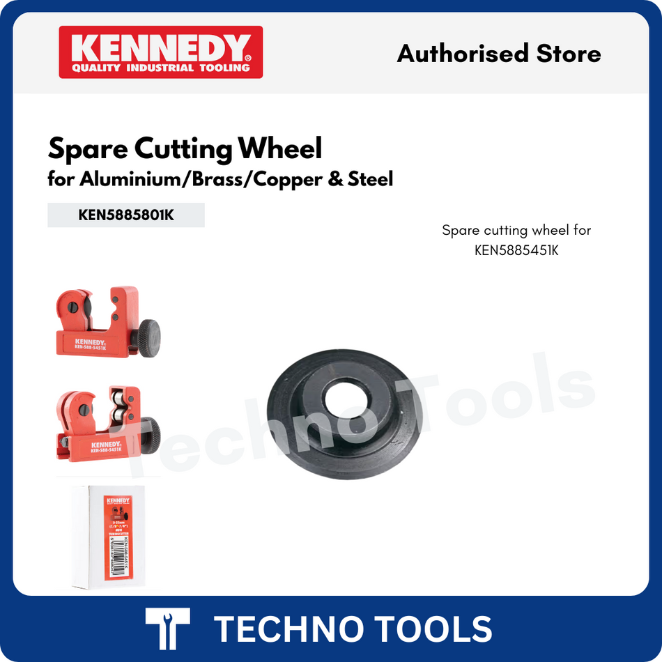 Kennedy 3-22mm (1/8"-7/8") Mini Tubing Cutter for Aluminium/Brass/Copper/Steel, Single Stroke Tube Cutter - KEN5885451K
