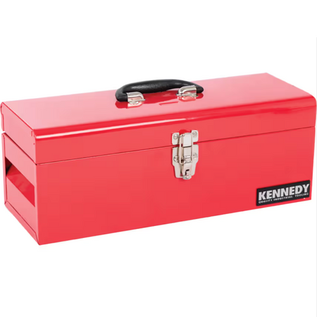 Kennedy 20" Heavy Duty Steel Tool Box | Epoxy Powder Coated Padlock Hasp KEN5940060K KENNEDY