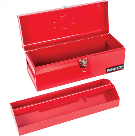 Kennedy 20" Heavy Duty Steel Tool Box | Epoxy Powder Coated Padlock Hasp KEN5940060K KENNEDY