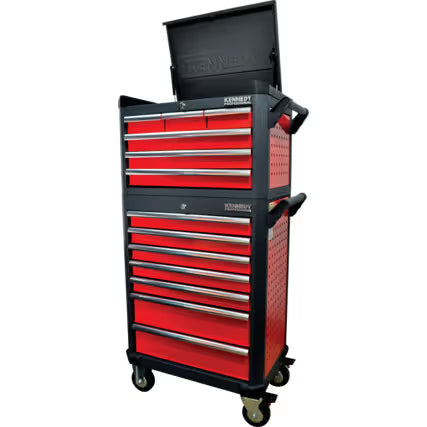 KENNEDY 28" 6 Drawer Professional Tool Top Chest Red Storage Box KENNEDY PRO