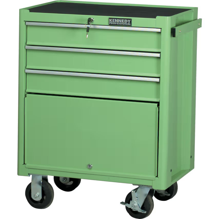 KENNEDY Green 3-Drawer Professional Roller Cabinet for Tool Storage KENNEDY