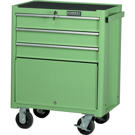 KENNEDY Green 3-Drawer Professional Roller Cabinet for Tool Storage KENNEDY