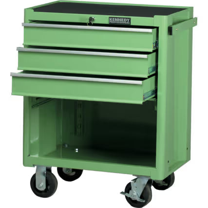 KENNEDY Green 3-Drawer Professional Roller Cabinet for Tool Storage KENNEDY