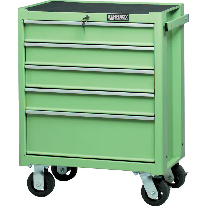 KENNEDY Green 5-Drawer Professional Roller Cabinet for Workshop KENNEDY