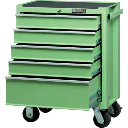 KENNEDY Green 5-Drawer Professional Roller Cabinet for Workshop KENNEDY