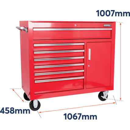 KENNEDY 7-Drawer Extra Large Tool Roller Cabinet for Workshops KENNEDY