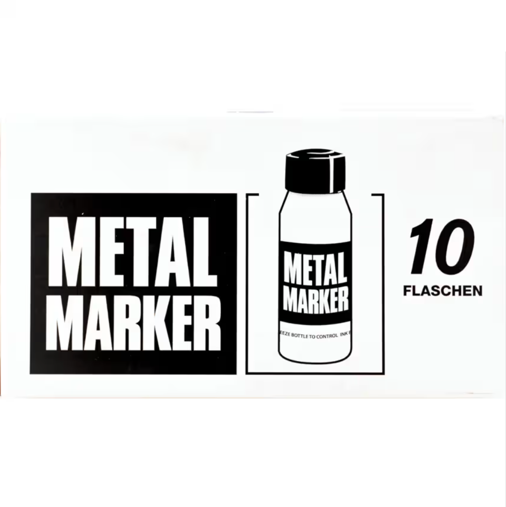 Kennedy White Paint Marker Metal Marker 45ml | Permanent Refillable Ballpoint KEN7343040K KENNEDY