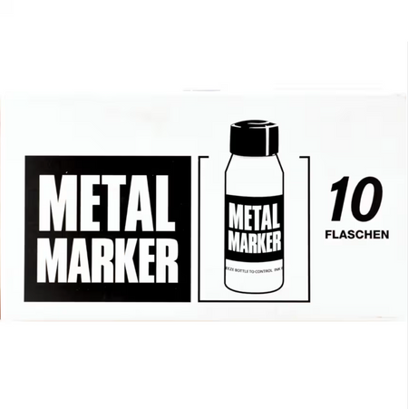 Kennedy White Paint Marker Metal Marker 45ml | Permanent Refillable Ballpoint KEN7343040K KENNEDY