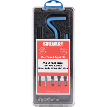 KENNEDY Metric Thread Repair Kit M5–M16 Stainless Steel Inserts KENNEDY