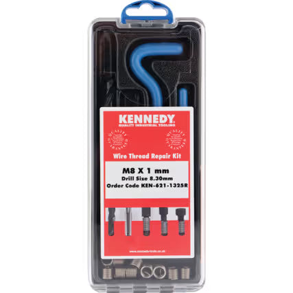 KENNEDY Metric Thread Repair Kit M5–M16 Stainless Steel Inserts KENNEDY
