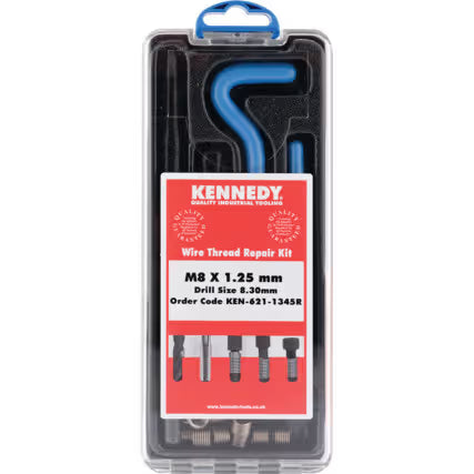 KENNEDY Metric Thread Repair Kit M5–M16 Stainless Steel Inserts KENNEDY