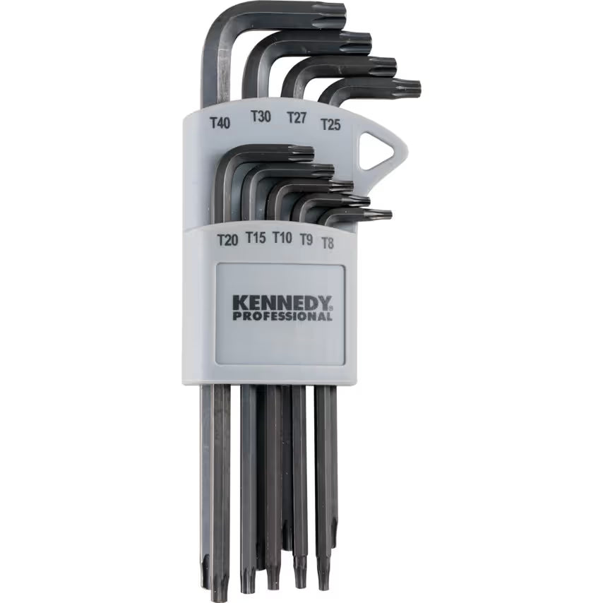 KENNEDY Long Arm Star Key Set T8-T40 9-Piece KENNEDY PRO