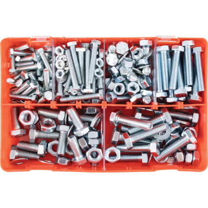 KENNEDY Metric Set Screws, Nuts & Washers BZP Kit KENNEDY