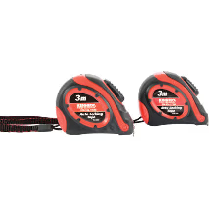 KENNEDY Double-Sided Tape Measure Set 3m & 5m for Professionals KENNEDY