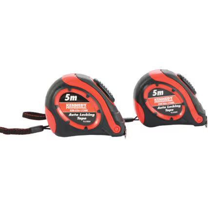 KENNEDY Double-Sided Tape Measure Set 3m & 5m for Professionals KENNEDY