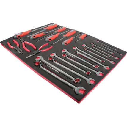 KENNEDY TCC075 7-Drawer Tool Control Cabinet Set 75-Piece KENNEDY PRO