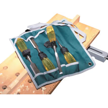 KENNEDY Craftsman Bevel Edge Wood Chisels Set of 4 for Woodworking KENNEDY