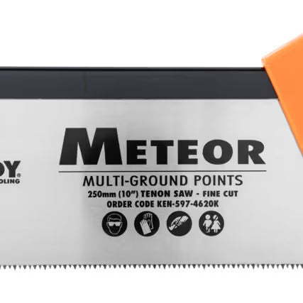 KENNEDY 10" Meteor Tenon Saw Fine Cut 11 TPI for Precision Cutting KENNEDY