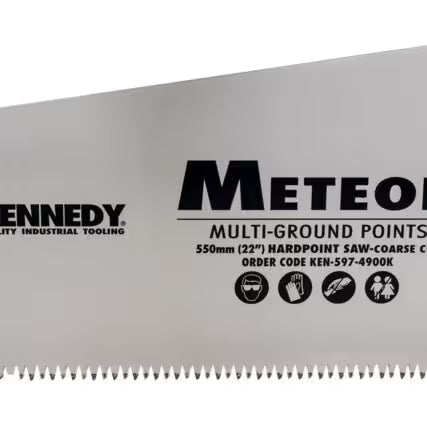 KENNEDY 22" Meteor Hand Saw Heavy Duty 7TPI & Fine Cut 11TPI KENNEDY