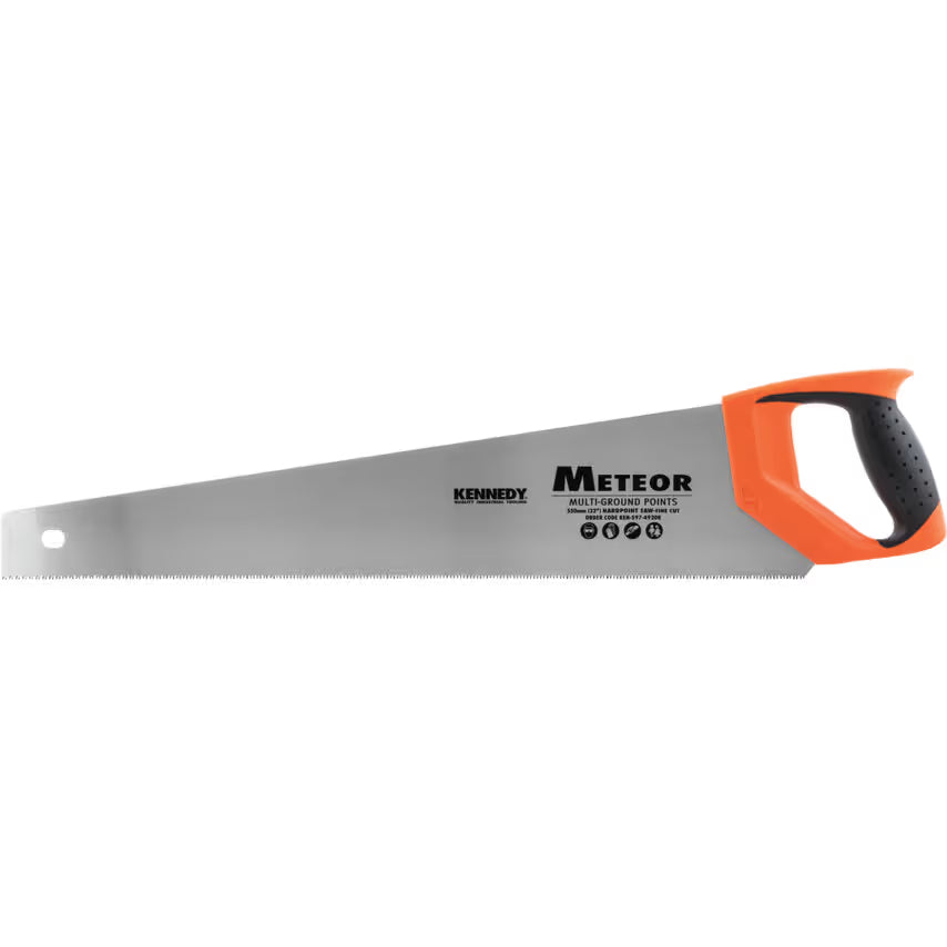KENNEDY 22" Meteor Hand Saw Heavy Duty 7TPI & Fine Cut 11TPI KENNEDY
