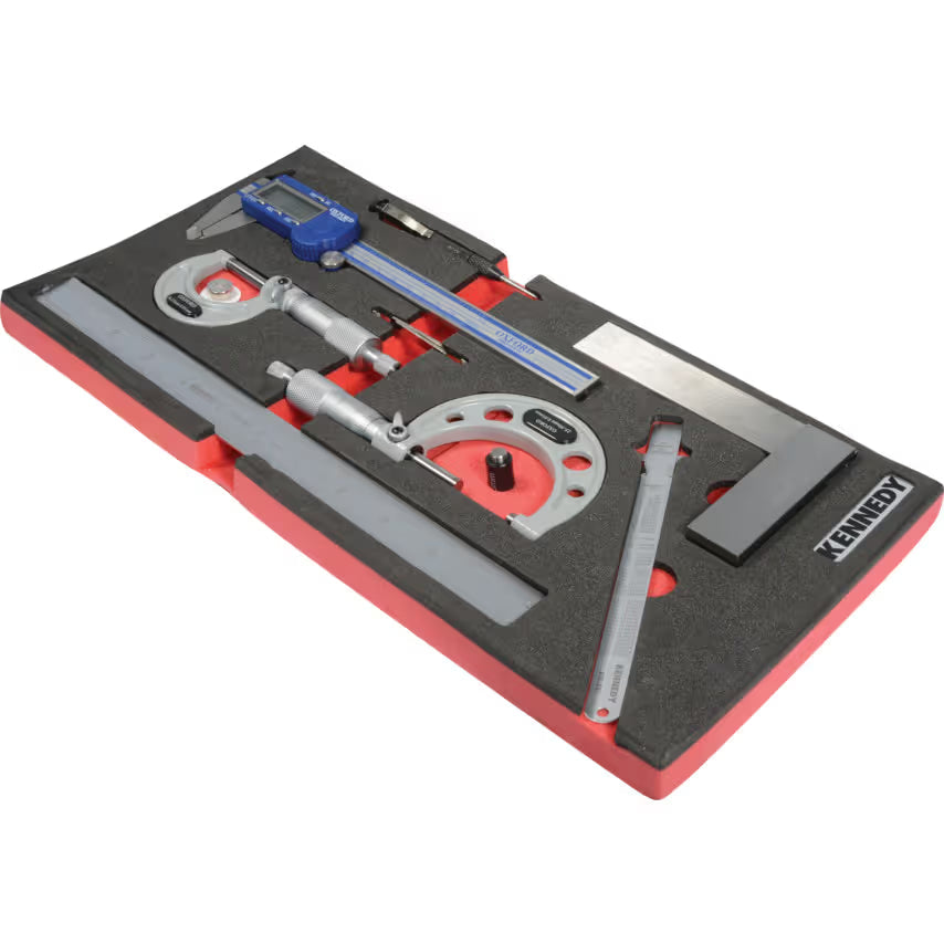 KENNEDY 7-Piece Engineers Measuring Set with Foam T0691 KENNEDY