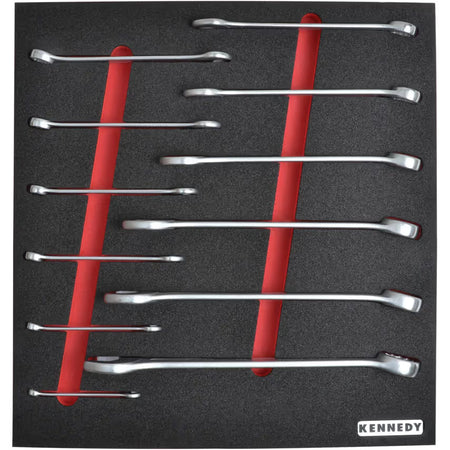 KENNEDY 12PC Imperial Combination Spanner Set with Foam M1832 KENNEDY