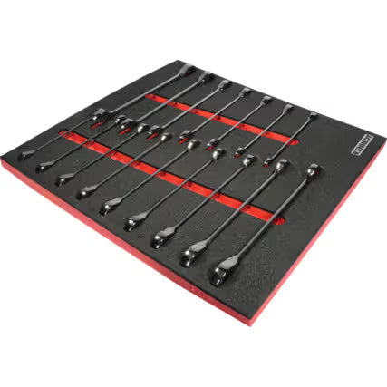 KENNEDY 16-Piece Ratcheting Combination Wrench Set with Foam M1832 KENNEDY PRO