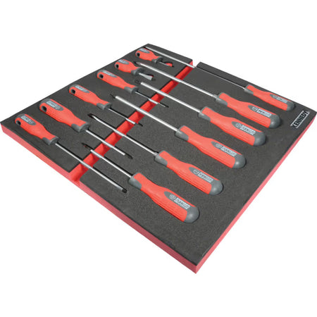 KENNEDY 12-Piece Pro-Torq Screwdriver Set with Foam Tray KENNEDY PRO
