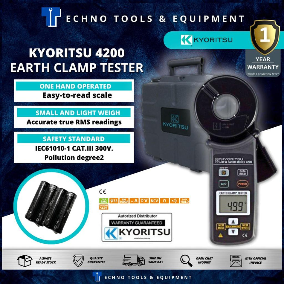 KYORITSU 4200 Earth Clamp Tester (KEW 4200)